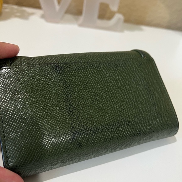 MCM ARMY GREEN COLORED TRIFOLD WALLET - Picture 9 of 13